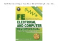 Fe Mechanical Review Manual Free